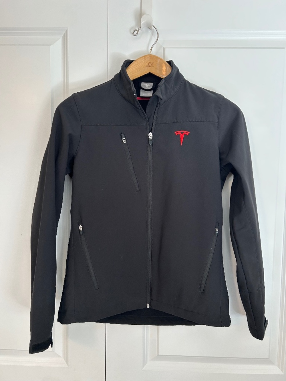 Tesla corp jacket black with red logo S